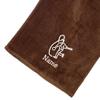 101 BEACH Personalized Cotton Bowling Towel with Embroidered Name with Clip (Brown - Embroidered Name) view 2