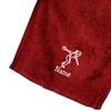 101 BEACH Women's Personalized Cotton Bowling Towel with Embroidered Name with Clip (Burgundy - Embroidered Name - Woman) view 2