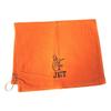 101 BEACH Personalized Cotton Bowling Towel with Embroidered Name with Clip (Orange - Embroidered Name) view 4
