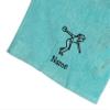 101 BEACH Women's Personalized Cotton Bowling Towel with Embroidered Name with Clip (Aqua- Embroidered Name - Woman) view 2