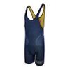 Exxact Sports Reversible Men's Wrestling Singlet, High-Performance Powerlifting Singlet, Wrestling Singlets for Men (Navy/Gold, AXL) view 2