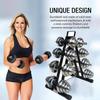 BELUND Dumbbell Rack Storage Stand Holder, Steel Dumbbell Storage Stand Holder, A-Frame Dumbbell Tree, Weights Dumbbells Set for Home Gym Exercise,Rack Only view 2