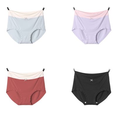 4 Pack Women High Rise Underwear Plus Size Abdomen Hip-Lifting Panties Breathable Cotton Crotch Underpant Female Mom Briefs (Color : Combination C, Size : 4XL)
