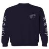 0520. Japanese Dark Style Puma dope Graphic Till Death Streetwear Gothic Society Men's Crewneck Sweatshirt (Navy Large) view 1