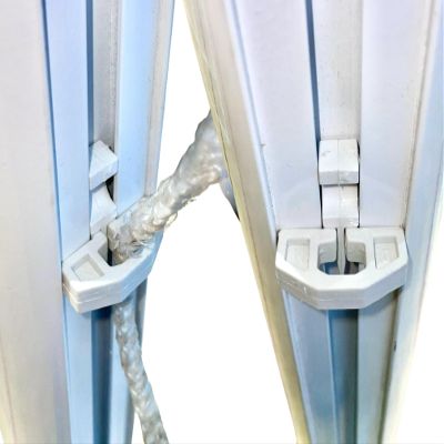Soccer Goal Net Hook Fixing Clips, Locking System for Aluminium Goals, 100 Net Hooks Plus 100 Locking Clips