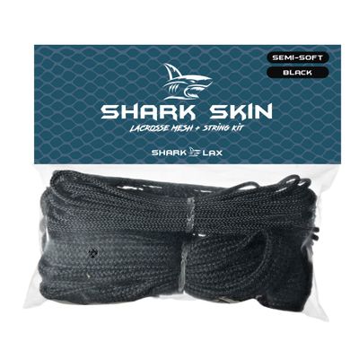Shark Lax SemiSoft Lacrosse Mesh & Stringing Kit - Enhance Performance with SemiSoft Mesh & Strings