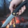 TACTICAL GEARZ EDC Pocket Knife - D2 Steel Tanto Blade, G10 Handle, Pocket Folding Knife with Sheath (Lance) view 2