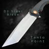 TACTICAL GEARZ EDC Pocket Knife - D2 Steel Tanto Blade, G10 Handle, Pocket Folding Knife with Sheath (Lance) view 3