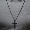 Black Brass Cross Necklace to My Nephew Necklace Gift, Nephew Birthday Gift, Graduation Gifts for Little Nephew, Gift from Aunt or Uncle, New Job gi view 4