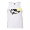 XX-Large White Mens Dink Responsibly Don't Get Smashed Funny Pickleball Sleeveless Tank Top T-Shirt view 1