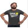 5X-Large Heather Black Mens Dink Responsibly Don't Get Smashed Funny Pickleball T-Shirt view 2