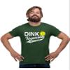 5X-Large Forest Green Mens Dink Responsibly Don't Get Smashed Funny Pickleball T-Shirt view 2