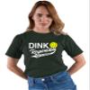 4X-Large Forest Green Mens Dink Responsibly Don't Get Smashed Funny Pickleball T-Shirt view 3