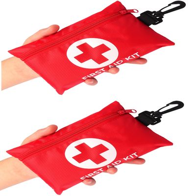 Galaxylense 128 Pcs First Aid Kits Small for Survival Emergency Trauma Military Tactical Medical School Office Home Hunting Camping Hiking Traveling Fishing IFAK EMT Bag (2 Packs)