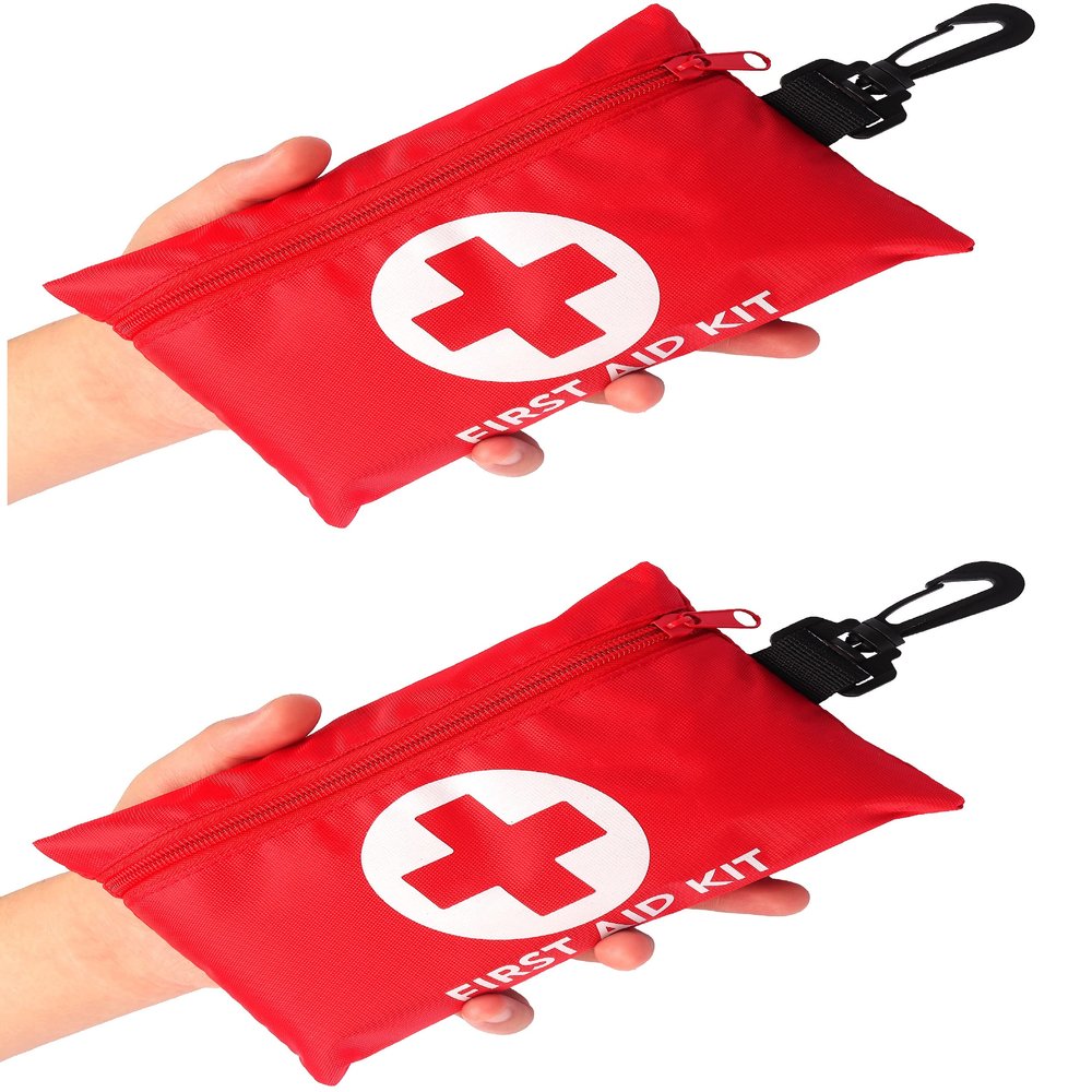 Galaxylense 128 Pcs First Aid Kits Small for Survival Emergency Trauma Military Tactical Medical School Office Home Hunting Camping Hiking Traveling Fishing IFAK EMT Bag (2 Packs)