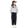 MINI PANDA Girls Pants,Stretchy Loose Fitting Girls Pants Size 6-28 TrendyBlack-B,10 view 1