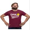 3X-Large Maroon Mens Dink Responsibly Don't Get Smashed Funny Pickleball T-Shirt view 2