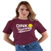3X-Large Maroon Mens Dink Responsibly Don't Get Smashed Funny Pickleball T-Shirt view 3