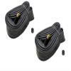 CYCLEZ 27 x 1 1/4 Classic Wired Clincher Bicycle Tire Kit White Sidewall Color Smooth Tread Tires for 27 Inch Touring, Road, Fixed Gear Bikes Replacement Bike Tire Kit view 2