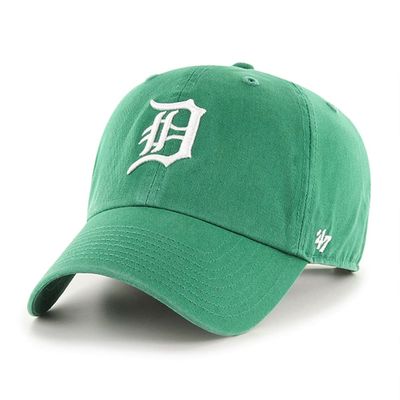47 Detroit Tigers Clean Up Dad Hat Baseball Cap - Kelly Green