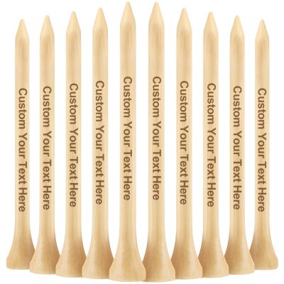 50-1000 PCS Personalized Golf Tees in A Pouch, Custom Golf Tees Bulk with Your Name, Text, Logo, Wood Golf Tees 3 1/4" Inch Size, Personalized Golf Gift, and Party Favors