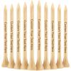 50-1000 PCS Personalized Golf Tees in A Pouch, Custom Golf Tees Bulk with Your Name, Text, Logo, Wood Golf Tees 3 1/4" Inch Size, Personalized Golf Gift, and Party Favors view 1