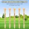 50-1000 PCS Personalized Golf Tees in A Pouch, Custom Golf Tees Bulk with Your Name, Text, Logo, Wood Golf Tees 3 1/4" Inch Size, Personalized Golf Gift, and Party Favors view 3