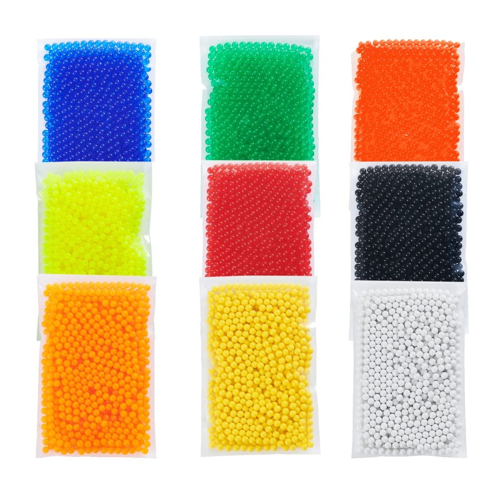 Airsoft 6mm Plastic 0.12g 6mm BBS with 850 Rounds Per Polybag- Mixed Colors per Case (Color Vary- One Bag)