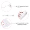 PATIKIL 20x2.5ft Badminton Net, Badminton Court Netting Replacement 0.98x0.98 Mesh with Nylon Rope for Outdoor Indoor Beach Backyard, Red view 4
