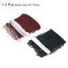 PATIKIL 20x2.5ft Badminton Net, 2 Pack Badminton Court Netting Replacement for Outdoor Indoor Beach Backyard, Red Green view 3
