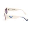 adidas Originals Sunglasses OR 0090 21X White/Blue Mirror view 2