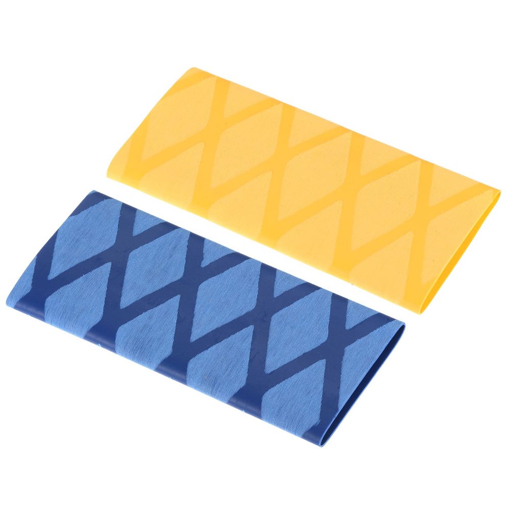 PATIKIL Table Tennis Racket Grip Tape, 2 Pack Ping Pong Paddle Overgrip Sweat Absorbing Soft for Gripping Handle, Yellow Blue