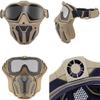 Tactical Fast Helmet with Detachable Anti-Fog Goggles and Breathable Mask, for Airsoft Paintball Hunting and Shooting CS Outdoor Sports view 4