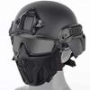 Tactical Fast Helmet with Detachable Anti-Fog Goggles and Breathable Mask, for Airsoft Paintball Hunting and Shooting CS Outdoor Sports view 1