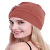 osvyo Cotton Chemo Hat Beanie Headwear for Women-Soft Cap Cancer for Hair Loss Coral RED view 4