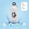 VEHFA Volleyball Sports Water Bottles Personalized Volleyball Crack in The Wall Aluminum Water Bottle with Carabiner Clip & Sport Top, 20 OZ view 3