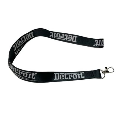 Detroit Grigio Lanyard Badge Holder With Swivel lobster clasp Keychain Holder