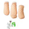 Duskweling Indoor Non-slip Thermal Socks, 2Pairs Mass-flex New Woven and Velvet Indoor Slippers Socks for women (Beige, Medium(9-11)) view 1
