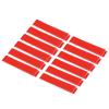 PATIKIL 9.8"x0.7" Badminton Racket Head Protector Sticker, 12 Pack PU Tennis Racquet Guard Tape Racket Frame Stickers Thickened Wear-Resistant, Red view 1