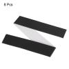 PATIKIL 9.8"x0.7" Badminton Racket Head Protector Sticker, 8 Pack PU Tennis Racquet Guard Tape Racket Frame Stickers Thickened Wear-Resistant, Black view 3