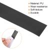 PATIKIL 9.8"x0.7" Badminton Racket Head Protector Sticker, 8 Pack PU Tennis Racquet Guard Tape Racket Frame Stickers Thickened Wear-Resistant, Black view 4
