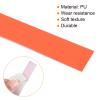 PATIKIL 9.8"x0.7" Badminton Racket Head Protector Sticker, 12 Pack PU Tennis Racquet Guard Tape Racket Frame Stickers Thickened Wear-Resistant, Orange view 4