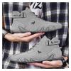 Tzsaixeh Unisex Italian Handmade Suede High Boots,Men's Lace Chukka Mens Ankle Boots Casual Loafers Shoes view 4