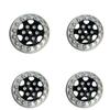 4pcs KIT Model Wheels for cxs 1/24 Four-Wheel Drive Climbing Bike hub Aluminium Alloy hub (Black)