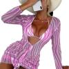 Kufoo 2 Piece Swimsuit, Beach Outwear Bow Bikini Set For Surfing Stylish For Women (L) view 3