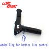 LureSport Swivel Roller Top Guide Heavy Duty Boat Rod Guide with Ceramics Reel Rod Building Component Repair DIY Accessory (Black Tube ID4mm) view 2