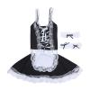 Men's Sissy Crossdressing Lingerie Plus Size French Maid Roleplay Costume Cosplay Nightwear Pajamas Outfits Set (Black,3X-Large) view 1
