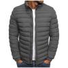 XUNRYAN Mens Winter Down Coats Quilted Lightweight Puffer Jackets Full Zip Up Stand Collar Packable Light Coat Outerwear view 1