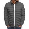 XUNRYAN Mens Winter Down Coats Quilted Lightweight Puffer Jackets Full Zip Up Stand Collar Packable Light Coat Outerwear view 2