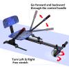 LIEAGLE Scooter With Seat Attachment, 6.5" Scooters Go Kart Combo With Colorful LED Lights & Bluetooth, For Kids Boys Girls Adults All Ages(Star Blue with Kart) view 4